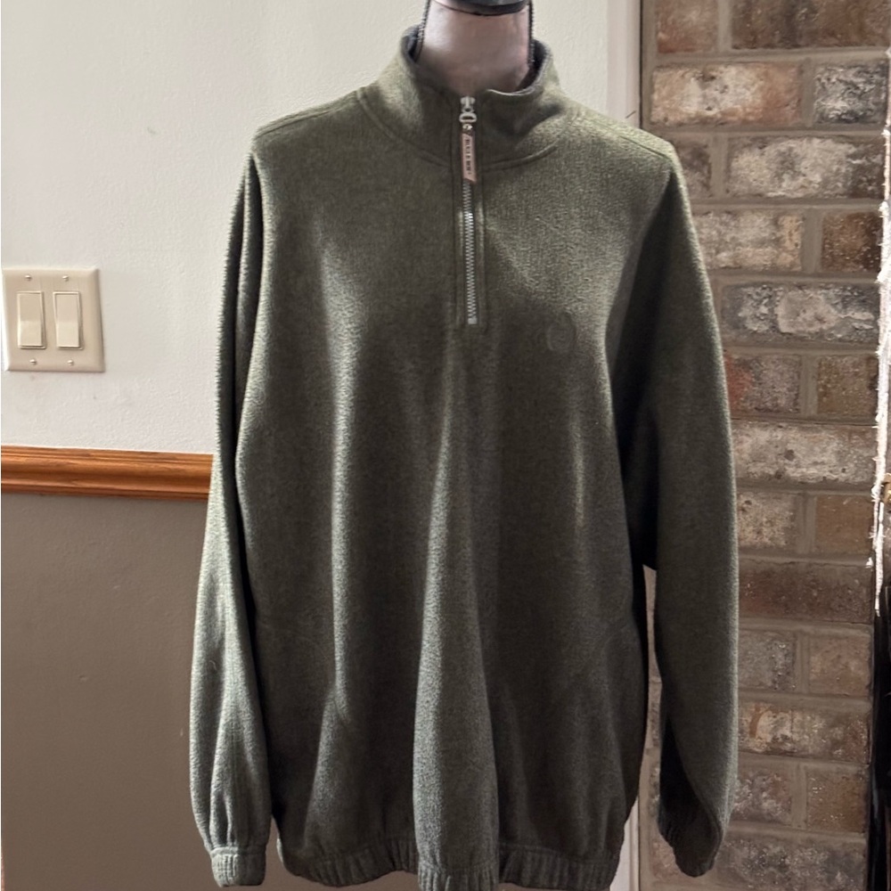 Bugle Boy Men's Forest Green Zip-Up Sweater